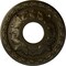 Ekena Millwork Leaf Ceiling Medallion (Fits Canopies up to 4 3/4"), 11 3/8"OD x 3 5/8"ID x 1 1/8"P, Green Gold CM11LFGGS - alternate 1
